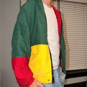 Colorblock Jacket with Pockets